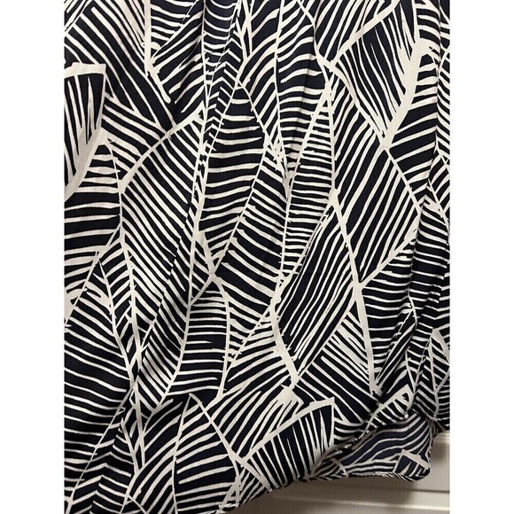 Ann Taylor Loft Maxi Skirt Women’s Medium Navy & White Foliage Pattern Tropical - Picture 12 of 12